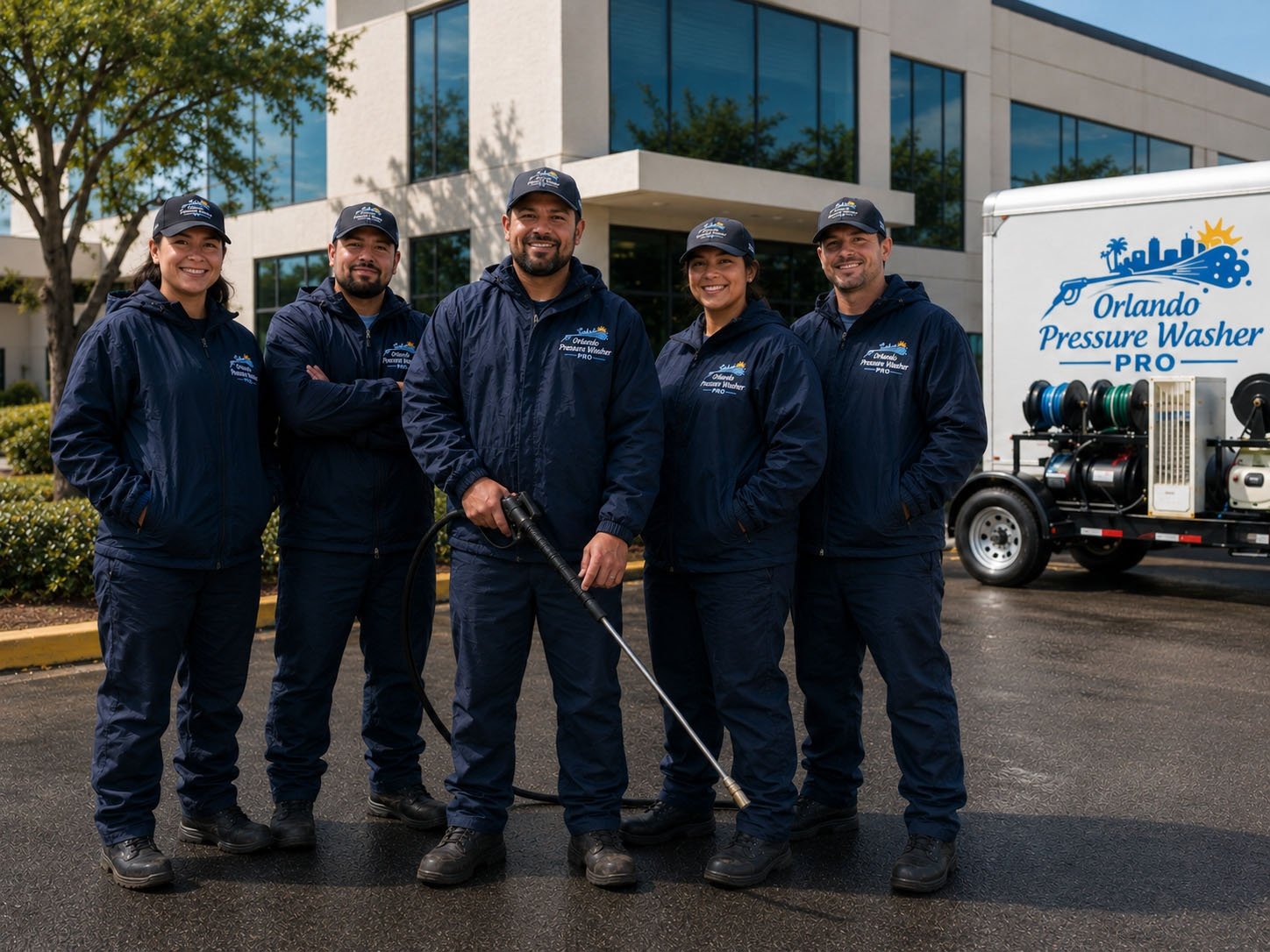 Orlando Pressure Washer Pro team — licensed and insured pressure washing specialists serving Orlando, Dr. Phillips, Lake Nona and Windermere