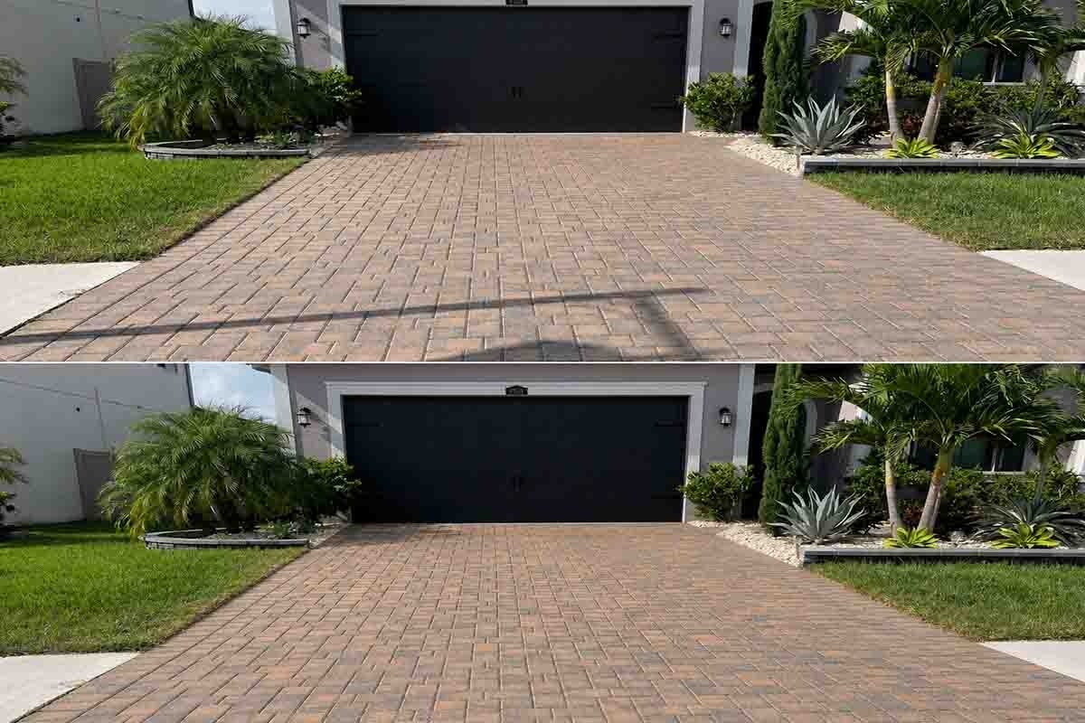 Commercial grade pressure washing in Lake Nona FL — restaurant row and Medical City