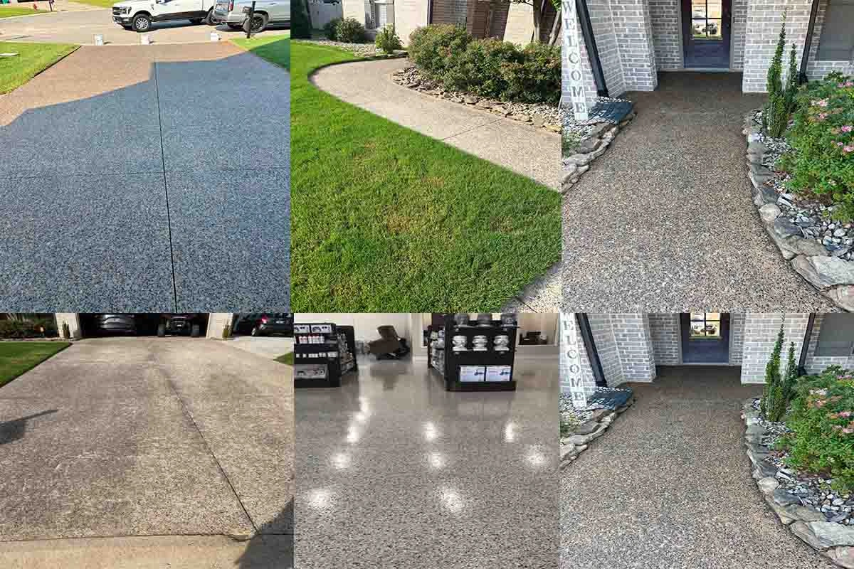 Local driveway pressure cleaning Orlando FL — licensed operator using commercial surface cleaner removing iron oxide rust stains from concrete driveway